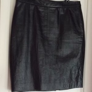 DKNY Leather Skirt